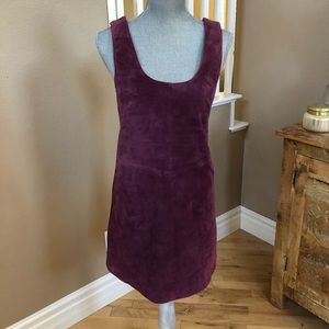 B.B. Dakota Purple Suede Shift Dress